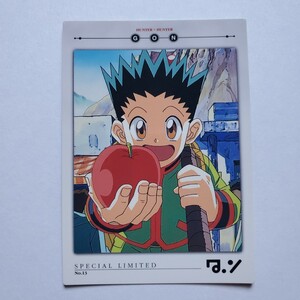 【画像現状品・商品説明必読】HUNTER×HUNTER カードダスマスターズ 13 ゴン 初版 ★検索★ カード カードダス 同封可能です。