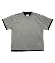 23AW JIL SANDER Double layered T‐shirt ダブル レイヤード ティーシャツ グレーその他 52 タグ付 ジルサンダー_画像1