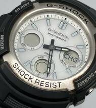 ジャンク 【不動】CASIO G‐SHOCK AWG-M100S-7AJF 腕時計 カシオ 電波ソーラー アナログ デジタル_画像3