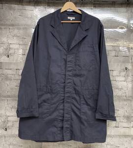 ENGINEERED GARMENTS エンジニアドガーメンツ Lt. Weight High Count Twill SHOP COAT ショップコート サイズL ネイビー