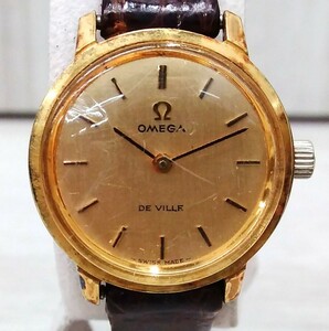 ジャンク OMEGA オメガ DE VILLE デビル 515007 プラ風防 手巻き 腕時計 ベルト非純正 アンティーク