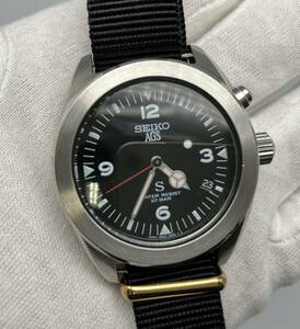 ジャンク SEIKO SUS 5M22-6C30 AGS 腕時計　黒文字盤