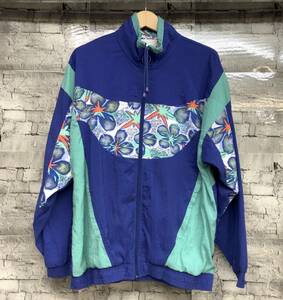 80s 90s adidas アディダス ブルゾン ナイロンジャケット ジャンパー ブルー 店舗受取可