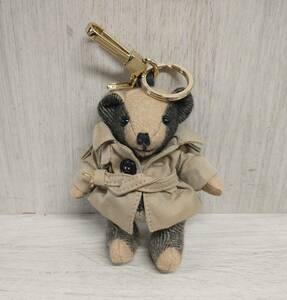 BERBERRY Burberry Bear charm key holder key ring trench coat strap store receipt possible 