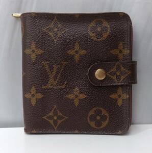 LOUIS VUITTON ルイヴィトン モノグラム MI0014 コンパクトジップ 二つ折り財布 小銭入れ カード入れ 札入れ 茶色 ブラウン