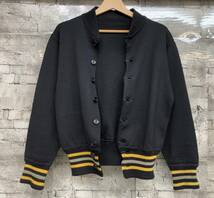 40s USMA WEST POINT Cadet Jacket アメリカ軍 士官学校 カデットジャケット ニット ミリタリー タグ欠損 ブラック_画像3