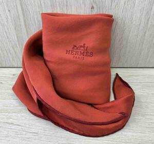 エルメス HERMES ロサンジュ スカーフ ダイヤ型 赤茶色