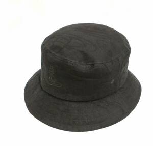 Vivienne Westwood ヴィヴィアンウエストウッド バケットハット 帽子 ブラック 黒 エンブレム 刺繍 シンプル 139125 店舗受取可