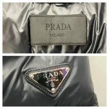 PRADA プラダ SGB608 ダウンジャケット 三角プレート ブラック メンズ サイズ50_画像5