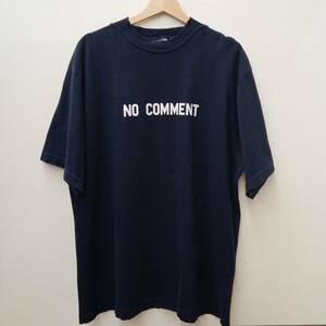 BALENCIAGA バレンシアガ Tシャツ NO COMMENT 洋服 サイズXXS ダメージ加工 2022年SSモデル ネイビー 店舗受取可