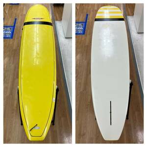 [ home delivery un- possible : business office stop ] ROBERT AUGUST SURFTECH WINGNUT 9*4~ surfboard long board single fins sickle . large boat 