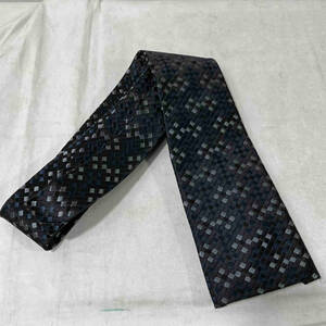 Salvatore Ferragamo Patterned Silk Square Tie Black サルヴァトーレ フェラガモ 総柄スクエアタイ シルク ブラック イタリア製