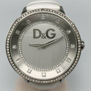 ジャンク D&G ドルチェ&ガッバーナ DW0515 プライムタイム 不動 クォーツ ホワイト ブランド腕時計