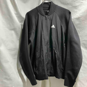 adidas zip nylon jacket ジップ ナイロン ジャケット バックプリント ブルゾン SIZE 0 ブラック adidas