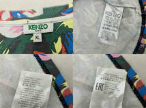 KENZO Paris ケンゾー 花柄プリント 半袖 Tシャツ 総柄 度詰め天竺 XL ポルトガル製 コットン マルチカラー 店舗受取可_画像7