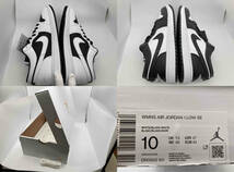 美品 NIKE WMNS AIR JORDAN 1 LOW SE DR0502 101 ナイキ エアジョーダン ロウ US10 27cm UK7.5 EU42 WHITE BLACK ホワイト ブラック_画像10