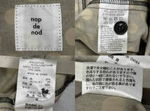 nop de nod ノップドゥノッド ロングワンピース 長袖ワンピース 水玉 ブラック×ベージュ サイズ:M 211-504-4094_画像9