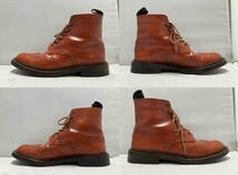 Tricker's ウィングチップブーツ レースアップ レッドブラウン トリッカーズ 23.5cm前後 サイズ5-4_画像6