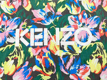 KENZO Paris ケンゾー 花柄プリント 半袖 Tシャツ 総柄 度詰め天竺 XL ポルトガル製 コットン マルチカラー 店舗受取可_画像8