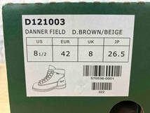 Danner DANNER FIELD GORE-TEX D.BROWN/BEIGE ダナー ダナーフィールド ゴアテックス ダークブラウン ベージュ D121003 サイズ26.5cm_画像9