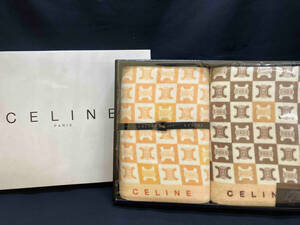 セリーヌ　バスタオル　２枚　箱付き　未使用　セリーヌ柄　CELINE 60×120cm CL0040 日本製　西川産業