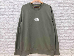 THE NORTH FACE ザノースフェイス L/S Sweat Logo Crew NT62131X 長袖スウェット ロゴ刺繍 メンズ XL カーキ