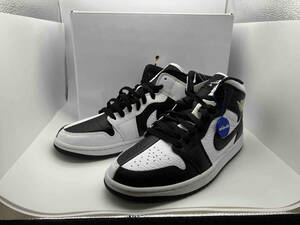 美品 NIKE WMNS AIR JORDAN 1 MID SE DR0501 101 ナイキ エアジョーダン ミッドオマージュ US10 27cm UK7.5 EU42 ホワイト ブラック