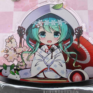 未開封品 SNOWMIKU コロコロうどんキーホルダー アクリルキーホルダー 雪ミク 2013の画像2