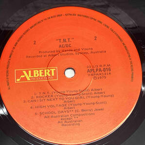 【LP盤】 AC/DC T.N.T. オーストラリア盤 APLPA016の画像7