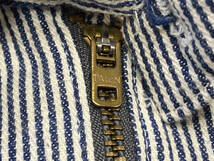 80-90s KEY hickory half zip shirt made in USA キー ヒッコリー ハーフジップシャツ USA製_画像5