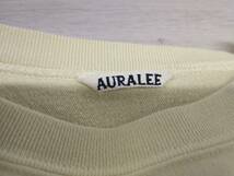 AURALEE SUPER MILLED SWEAT 20AW オーラリー スーパー ミルド スウェット トレーナー イエローコットン アクリル 日本製 5 A20AP025M_画像3