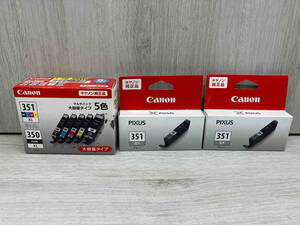 未開封品 インク Canon 350＋351 5色パック 351 グレー×2 取付期限切れ