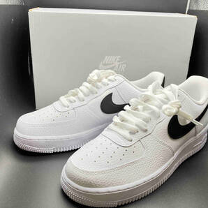 美品 NIKE AIR FORCE 1 LOW ‘07 CT2302 100 ナイキ エアフォース ワン US8.5 26.5cm UK7.5 EU42 ホワイト ブラック ペプルドレザーの画像1