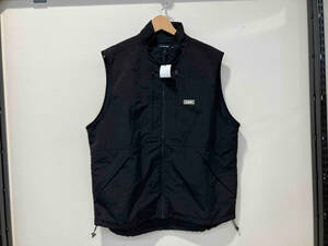 XLARGE エクストララージ 23AW UTILITY NYLON VEST ユーティリティナイロンベスト XL ブラック 黒 ナイロン 裏地キルティング 101233021015