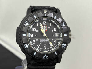 ジャンク 【１円スタート】LUMINOX ルミノックス Navy SEALs ネイビーシールズ3900 腕時計 ブラック系 黒系 メンズ メンズ腕時計