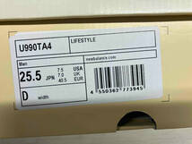 new balance U990TA4 US7.5約25.5cm ニューバランス メンズ レディース スニーカー グレー USA製 替え紐箱あり_画像9