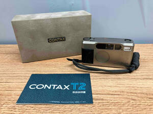 ジャンク ★CONTAXコンタックスT２ チタンシルバー / Carl Zeiss Sonner 28/38 フィルム コンパクトカメラ