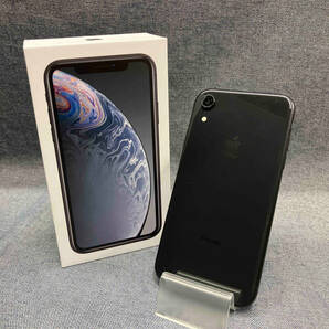 【1円スタート】MT002J/A iPhone XR 64GB ブラック SIMフリー(※ゆ21-06-23)の画像1