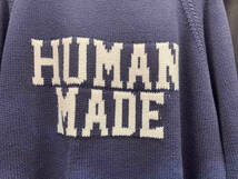 HUMAN MADE ヒューマンメイド 22AW BEAR RAGLAN KNIT SWEATER ニット サイズ：M ブルー_画像3