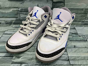 NIKE/CT8532-145 /AIR JORDAN 3 RETRO/ナイキ/エアジョーダンレトロ/ハイカット/スニーカー/メンズ/27cm/ホワイト/ブルー