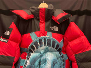 THE NORTH FACE × Supreme ザ ノースフェイス × シュプリーム ND91901I STATUE PRINT BALTRO ダウンジャケット サイズ：S レッド