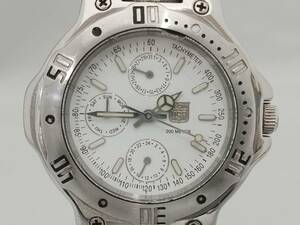 ELGIN FK-1025E 時計 エルジン ホワイト文字盤 クォーツ クロノグラフ メンズ 腕時計