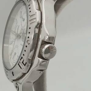 ELGIN FK-1025E 時計 エルジン ホワイト文字盤 クォーツ クロノグラフ メンズ 腕時計の画像2