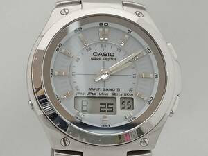 CASIO i-RANGE IRW-M10 時計 カシオ アイレンジ ホワイト文字盤 電波ソーラー メンズ 腕時計