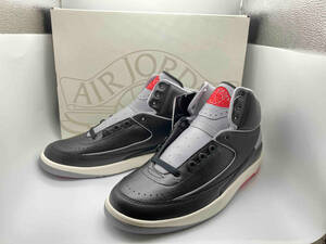 美品 NIKE AIR JORDAN 2 RETRO DR8884 001 ナイキ エア ジョーダン レトロ US9.5 27.5cm UK8.5 EU43 ブラック セメント