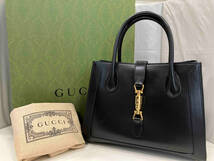 GUCCI グッチ ジャッキー 649016 ハンドバッグ ショルダーバッグ 2WAY ブラック ショルダー紐付き_画像1