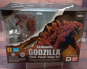 (単品)S.H.MonsterArts ゴジラ(2014) ポスターイメージ Ver. GODZILLA ゴジラ/未開封品