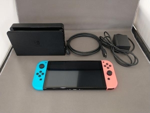 付属品欠品 Nintendo Switch(有機ELモデル) Joy-Con(L)ネオンブルー/(R)ネオンレッド(HEGSKABAA)