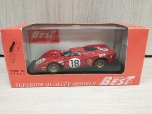  миникар Best Model 1/43 шкала FERRARI 312P COUPE LE MANS 1969 Rodriguez - Piper