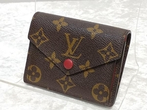 LOUIS VUITTON ルイヴィトン モノグラム ポルトフォイユマリー 財布 ルージュ ブラウン レッド 店舗受取可_画像1